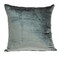 Nassau Collection 18" Solid Charcoal Handloomed Cotton Velvet Square Throw Pillow